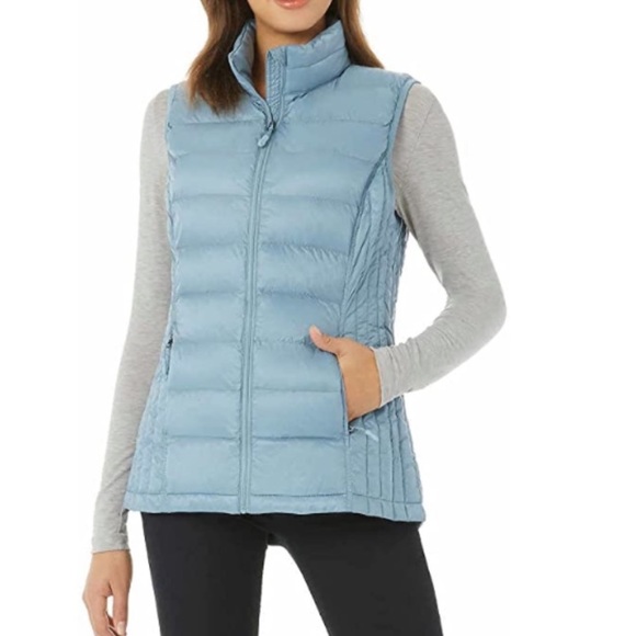 32 Degrees Heat Blue Quilted Full Zip Lightweight Puffer Vest Size Large - Picture 8 of 8